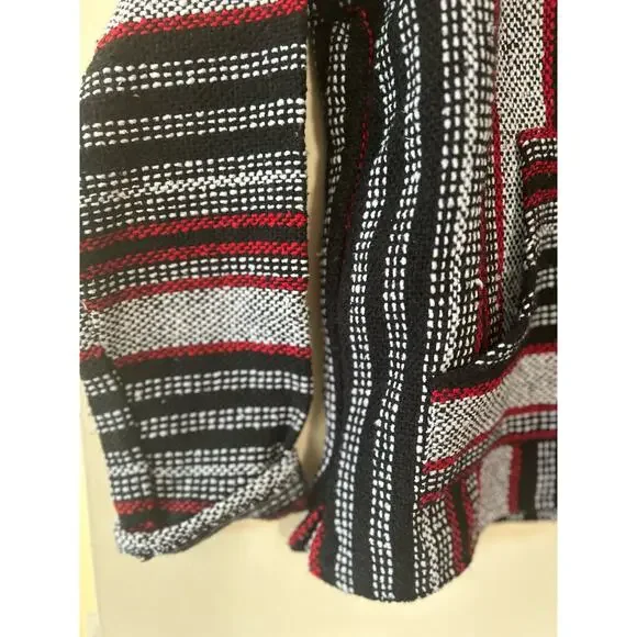 Iguana Jack Baja Hoodie Hooded Pullover Drug Rug Surfer Size S Small Red Black - Picture 4 of 6